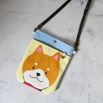 柴犬柄　スマホポシェット