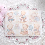 B品【くまBaby】５枚 コラージュペーパー
