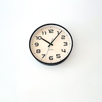 KATOMOKU plywood clock 23 ブラック km-145BK  掛け時計 木製 静か オシャレ
