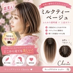 翌日以内発送＊血色アップ＊グラデーション＊ミルクティーベージュ＊トップエクステ＊白髪ボカシハイライト＊バレイヤージュ