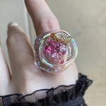 〜小さなガラス葡萄🍇リング〜