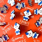 牛乳坊やちょっぴりおこ　enamel pins