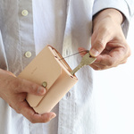 財布として使えるキーケース スマートキー対応 LF-027 ヌメ革ALL スマートキーが入る財布 軽いキーケース コンパクト財布 ミニ財布 キーケースウォレット