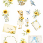 夏のひまわり フレークシールSummer Collection 2026 