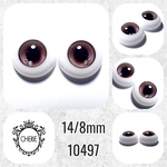 10947 ✤ 14/8mm ドール用アイチップ 3DTYPE