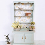 lemon-patterned display shelf ミニチュア ドールハウス レモン柄 レモン フレンチ カントリー １／６ ブライス リカちゃん キッチン 棚 家具 