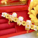一点限定❣️ ヘアアクセサリー バレッタ 猫とᓚ/ᐠ. .ᐟ\ひまわり🌻  レジンアクセサリー 夏🏖☀️ ジルコニア レディース アクセサリー