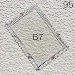 硬質ケースデコ　ピンク　白　B7