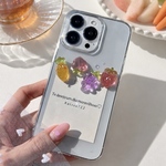 R115見てるよ？フルーツ畑　韓国風  フルーツキャラクター   スマホケース　透明　クリアケース　iPhoneケース　Androidケース