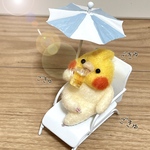 バカンスする鳥