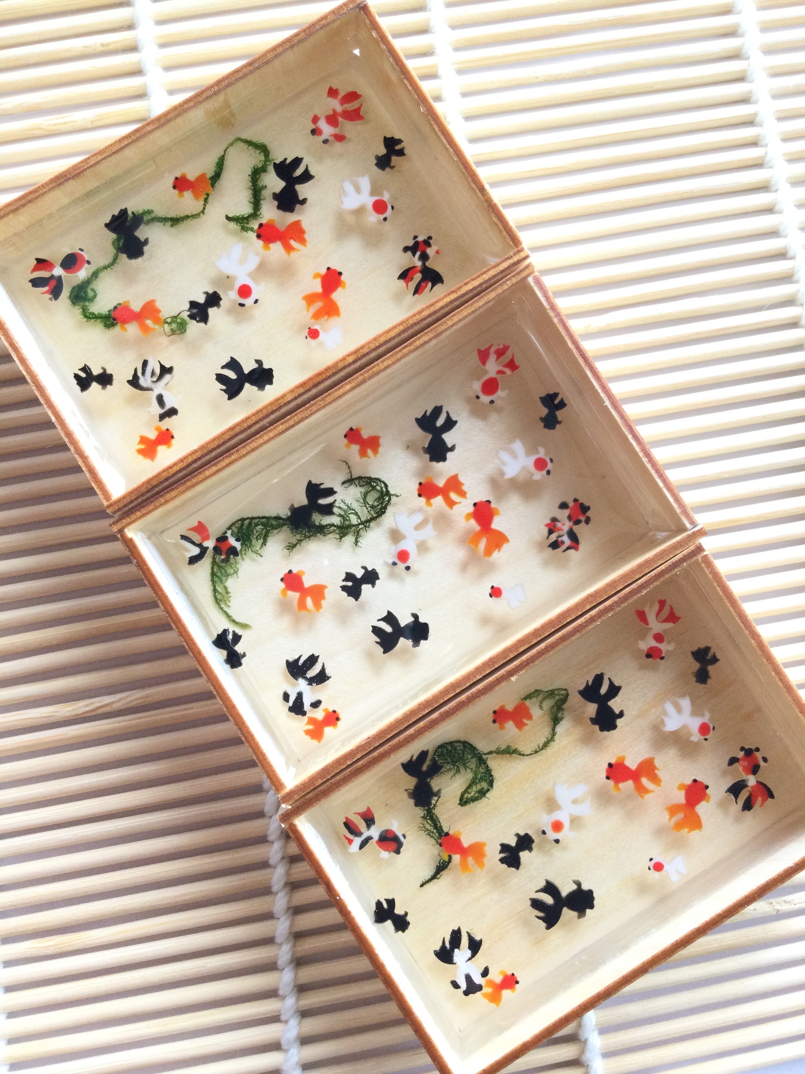 ハンドメイド*パグちゃんの金魚すくい・夏祭り・オブジェ・置物