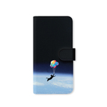 ねこの宇宙遊泳♪　手帳型ケース スマホケース  iPhoneケース 星 iPhoneXS iPhoneXR iPhoneXSMax Xperia Galaxy 他機種対応