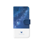 Milky Way★ネコver.　手帳型ケース スマホケース  iPhoneケース 猫 iPhoneXS iPhoneXR iPhone11Pro Xperia Galaxy 他機種対応