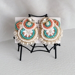 colorful　刺繍イヤリング/ピアス