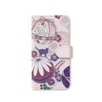 《和》毬で遊ぶ猫＊Pink　手帳型ケース スマホケース  iPhoneケース