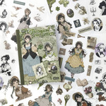 イラストシールブック Vintage Girl 1 <S1338>