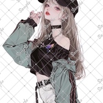 ℳ. xoxoshop オリジナル人物ステッカー2026.7月No.233