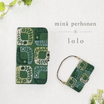 ミナペルホネン lolo iPhone 手帳型ケース