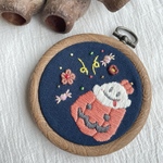 【特集掲載】びっくりぺろりん！　刺繍フレーム　おばけ　ハロウィン　置物　オブジェ