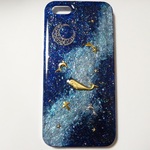 ☆tuki222様　お問い合わせ品☆iPhone5/5S用宇宙塗りケース☆