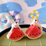 スイカ、冷えてます。＜子ワンコ2点セット＞