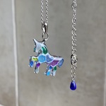 〜夢ガラス🦄ユニコーンネックレス〜