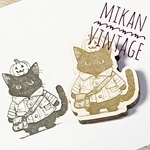 【新作】かぼちゃと黒猫ちゃんのラバースタンプ