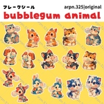 【bubblegum animal】 フレークシール