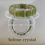 🌿 千層グリーンクォーツバングル〜繊維状インクルージョンが　織りなす層の美しさ〜Selene crystal