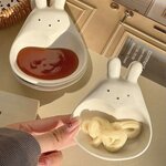白うさぎの小皿