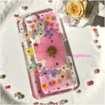 ★ゲリラセール★iPhone6（S） カラフル華やかピンクな押し花スマホケース