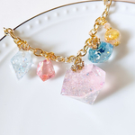 ②キラキラダイヤコレクションキーホルダー　　レジン　キーホルダー　
