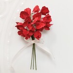 〈ご依頼分〉ﾐﾆ布花♡赤いスイートピー✱花束風♡素材