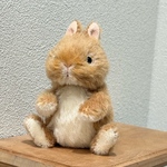 こうさぎテディベア　たちみみ　オレンジ