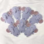 もちもちキラキラゾウさんのあみぐるみ🩵🐘