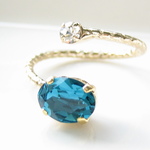[andy]oval indicolite folkリング