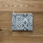 ◯mina perhonen  forest tile  フラットポーチ  ミナペルホネン の刺繍生地