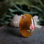 瑪瑙の薔薇リング