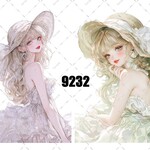 original sticker « no.9232 »     //     人物ステッカー オリジナルステッカー オリジナル人物ステッカー ステッカー cotton melody