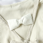 限定3点限り🌟プラスチッククリップで安心🌟落ちる肩ひも解消！ 刺繍生地の肩紐クリップ/ナチュラルかわいいリボン/刺繍生地（プルメリア/ホワイト)
