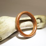 マホガニーの木製リング「Slender」14号～22号