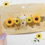 ♡レジン猫ちゃん×ひまわりヘアクリップ🌻♡