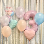 D-11 誕生日　数字1桁　ボリューミーDeco　