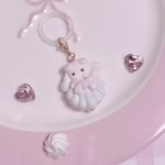 貝殻マカロンめじるしチャーム🐚水色
