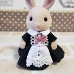 ハンドメイド　シルバニアファミリー　アウトフィット　メイド　制服