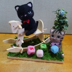 ＊みこ  様　オーダー商品　2匹のねこちゃん＊