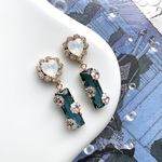 Moroccan blue green pierce / earring