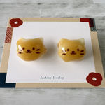 猫＆みたらし団子　モチーフ　レジンピアス／イヤリング