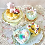 今なら2個作れます♡スクイーズデコ♡おうちWSセット(ミニカップケーキの見本付)