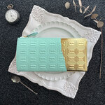金箔　革のミントチョコ長財布（金の包み紙）